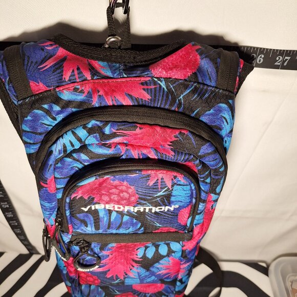 *SAVE* Vibedration Hydration Backpack w/o bladder w/ bag,blue pink tropical main image 15
